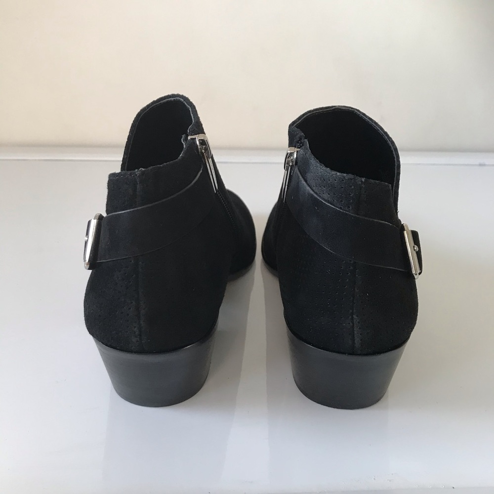 Vince Camuto Parveen Suede Buckle Booties - Picture 7 of 9